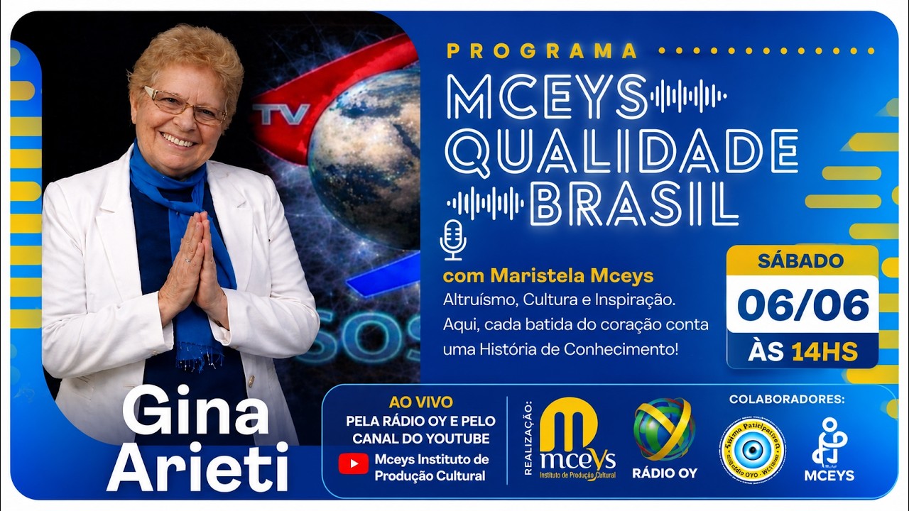 BR Gina Arieti no Programa Sarau Paulistano e MIPC